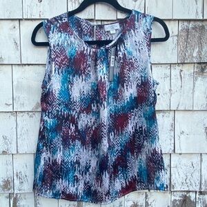 Tahari Petite Sleeveless Summer Top